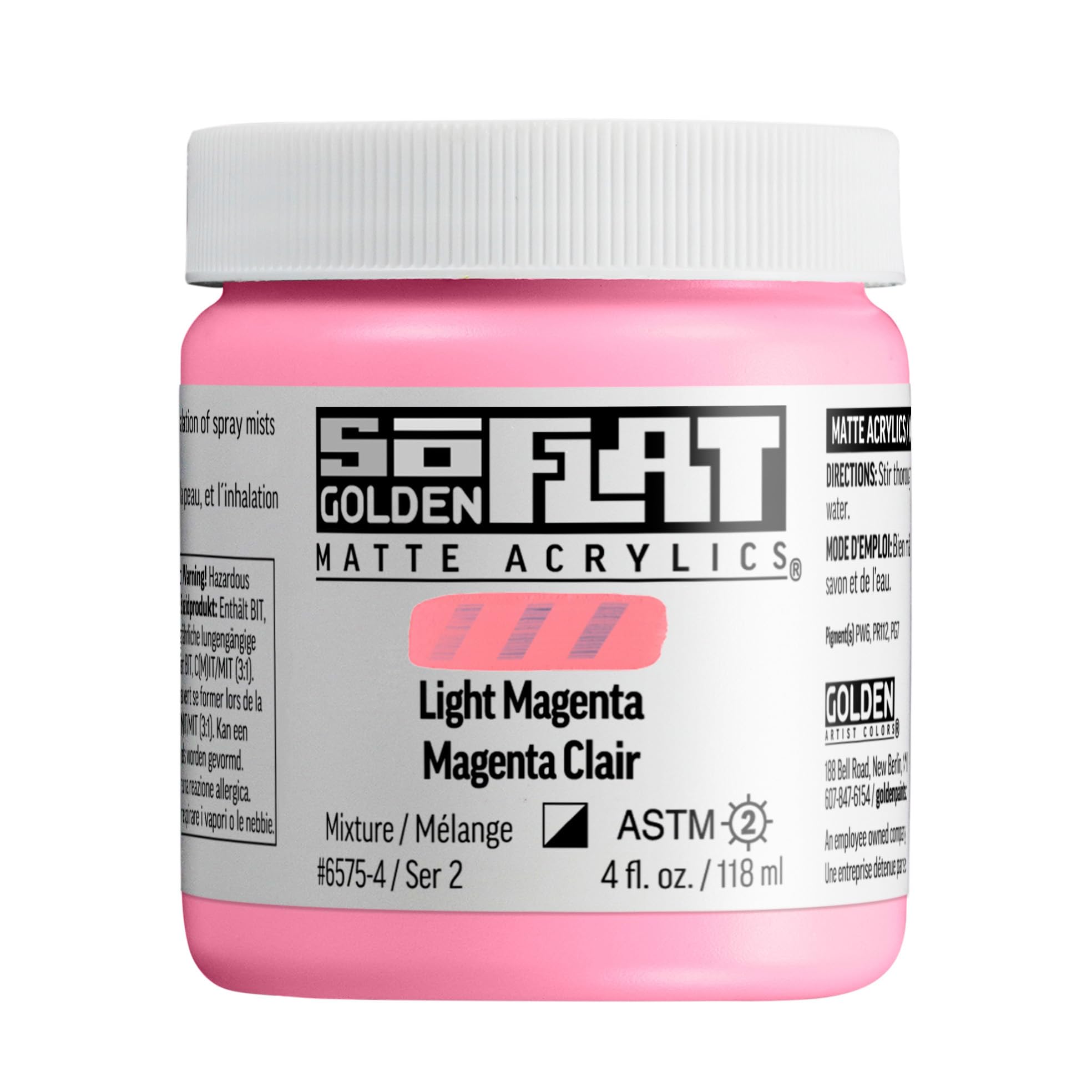 Golden Light Magenta : Soflat : Matte Acrylic Paint : 118Ml :