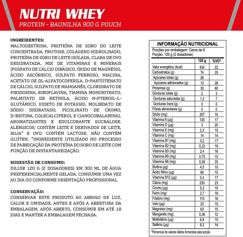 Integralmédica - Hipercalórico Nutri Whey Protein Pouch -. Novo Alerta 2