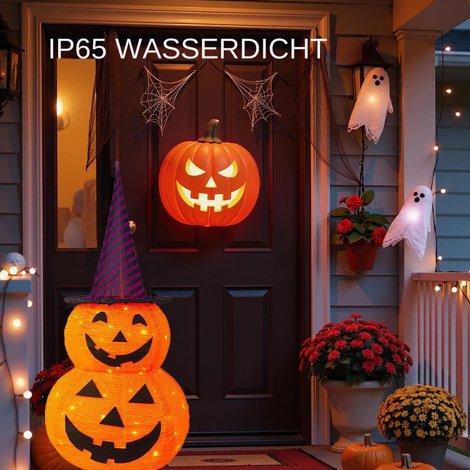 Leuchtkürbisse Outdoor Halloween-Dekoration mit 8 Modi