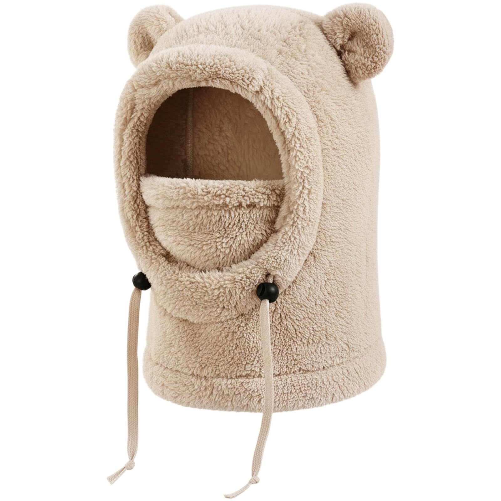 DRESHOW Strick Sturmhaube Damen Winter Thermo Mütze mit Hals