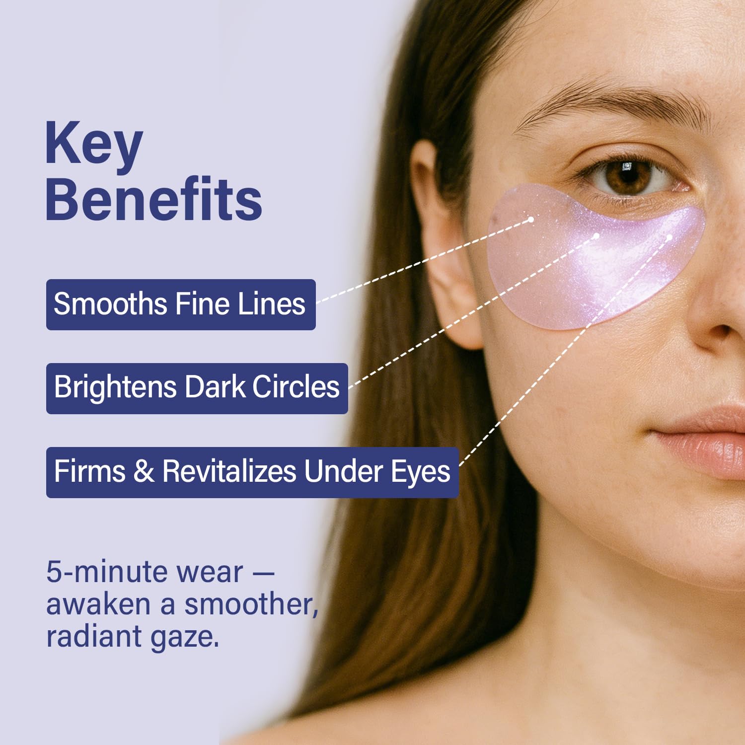 Tintark Patch Occhi Diamond Gaze 28 Paia – Hydrogel Eye Mask con Retinolo, Niacinamide e Acido Poliglutammico, Idratante Illuminante, Anti-Rughe e Rimpolpante, Cura di Sé e Relax