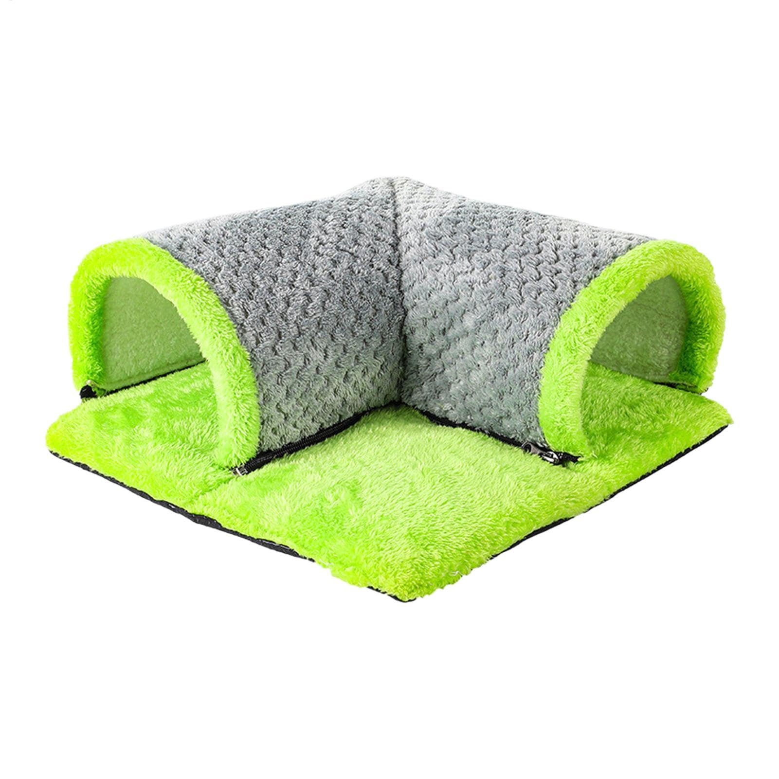 Small Animal Tube, Bunny Tunnel Bed, 13.78x13in Washable Cozy Hamster and Fun Activity Toys, Washable Hideaway Tunnels for Chinchillas, Ferrets, Squirrels, and Other Small Pets