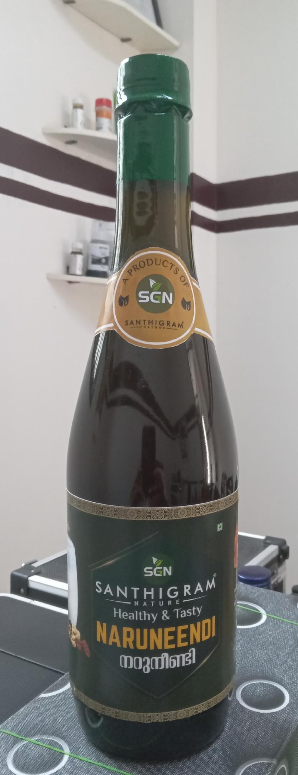 Santhigram Nature Naruneendi Special Sarbath 1000g Indian Sarsaparilla syrup Heathy & Tasty Natural drink Immunity Booster-image-13