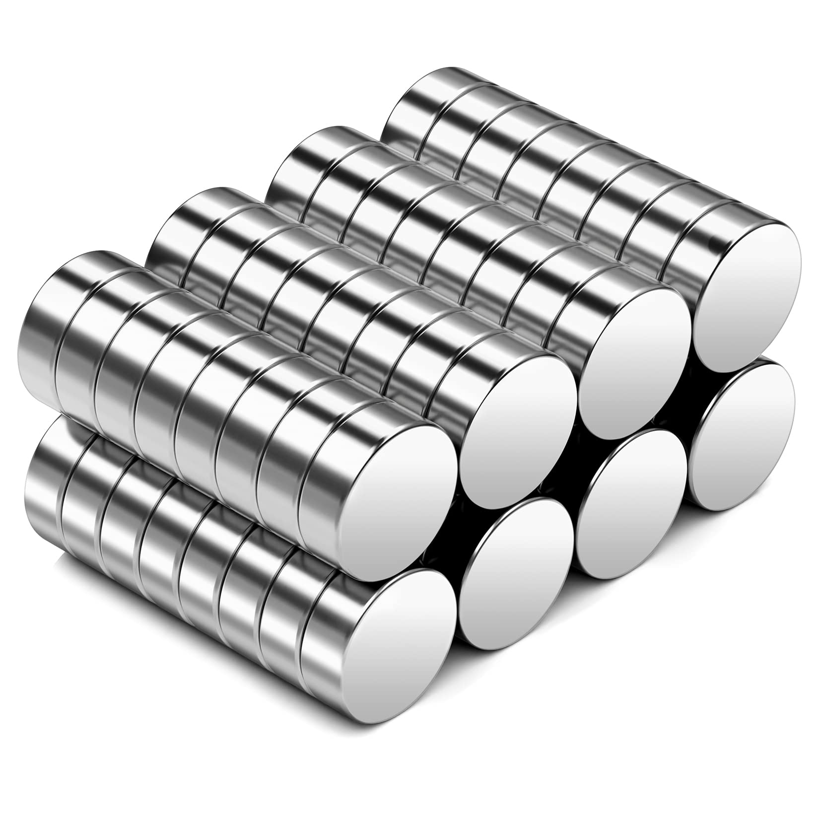 80Pack Small Neodymium Magnets Mini Magnets, Round Small Refrigerator Magnets Whiteboard Magnets, Office Magnets Tiny Magnets for DIY, Small Magnets for Craft - 6x2mm