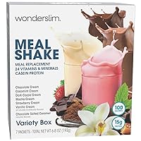 Vista 12 de WonderSlim - Batido de proteína y pudín de reemplazo de comida sin aspartamo.