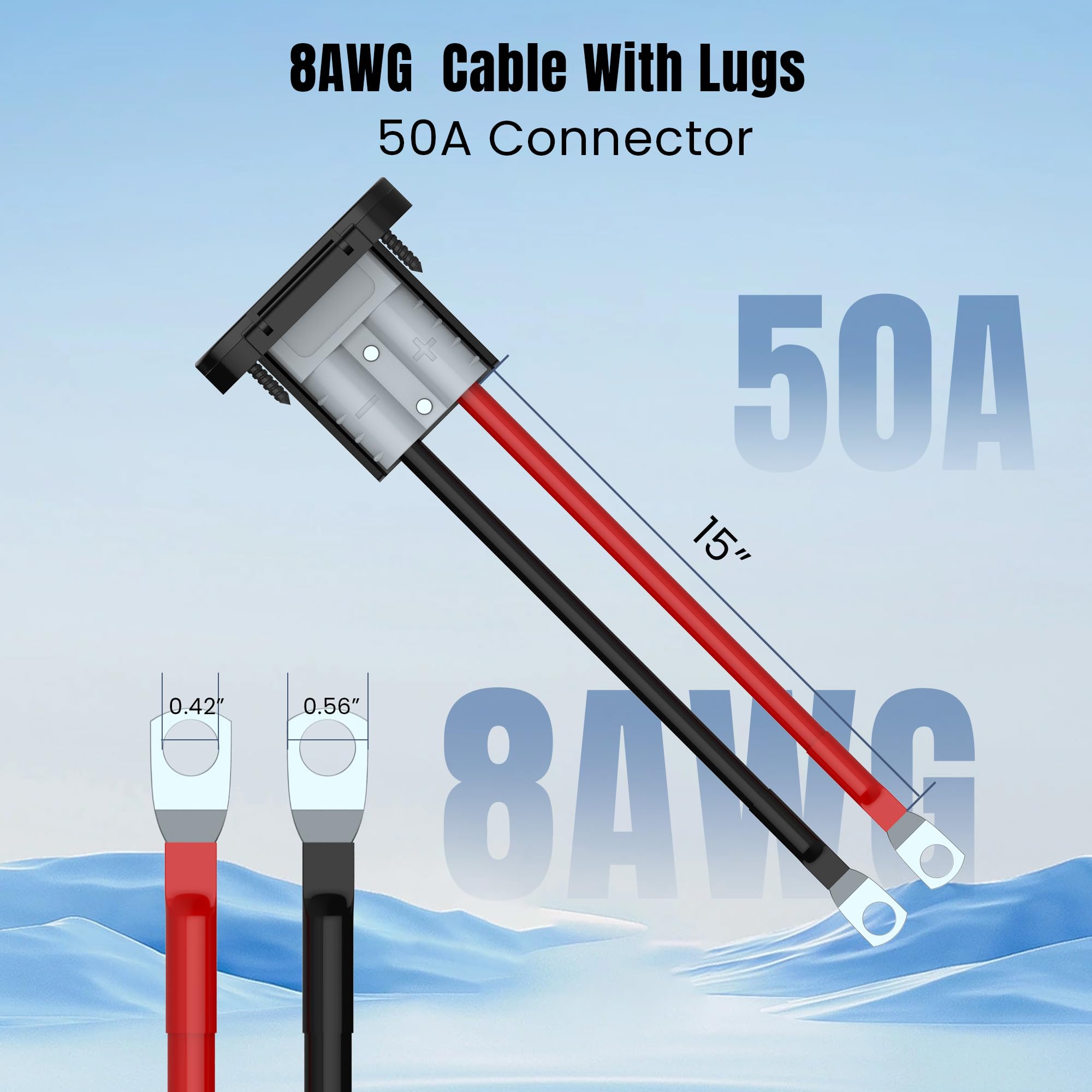 GZSH Anderson Plug 2PCS 50A Quick Connect Wire Italy