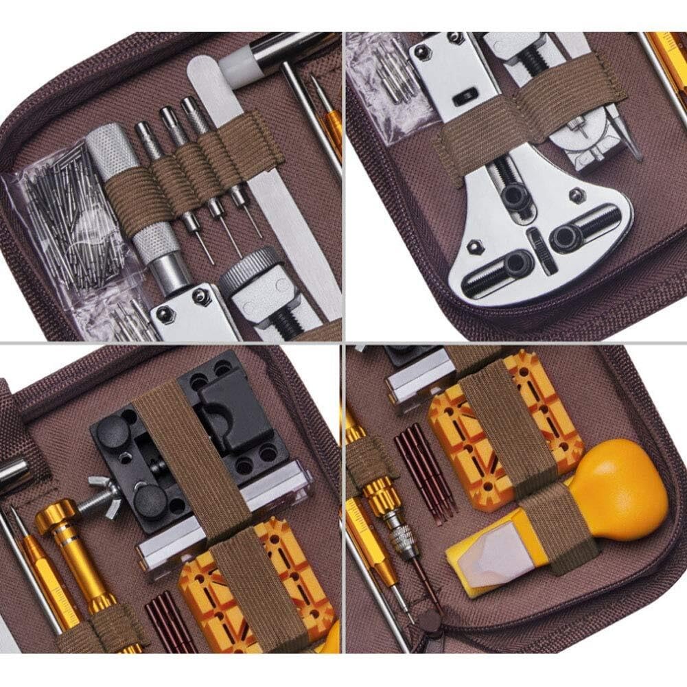 Kit d'outils de réparation de Montre 149 pièces, Ensemble de réglage en métal, ouvre-boîtier de Bracelet, extracteur de Barre à Ressort, Outils d'horloger