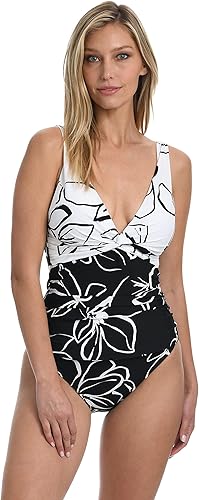 La Blanca Traje de baño tankini sobre el hombro para mujer