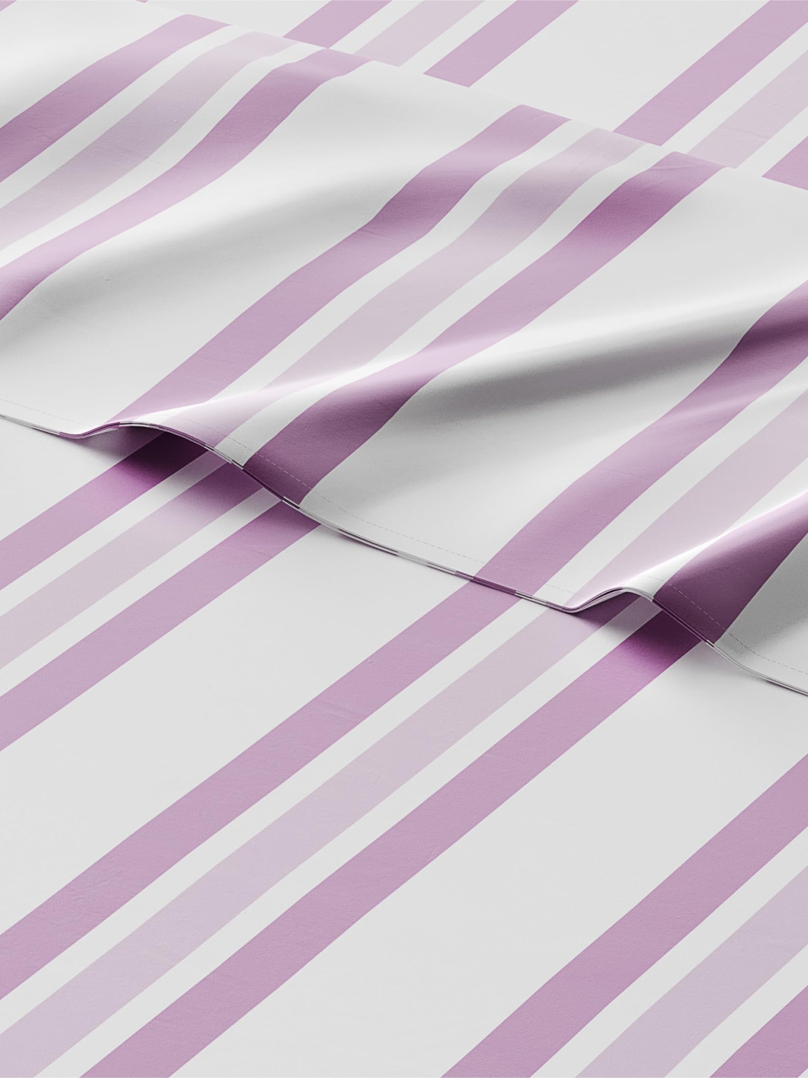 Kids Pink Stripes Twin 3 Piece Sheet Set - Boys, Girls, Teens, Toddler - Easy Fit, Deep Pockets - Breathable, Hotel Quality Sheets - Machine Washable