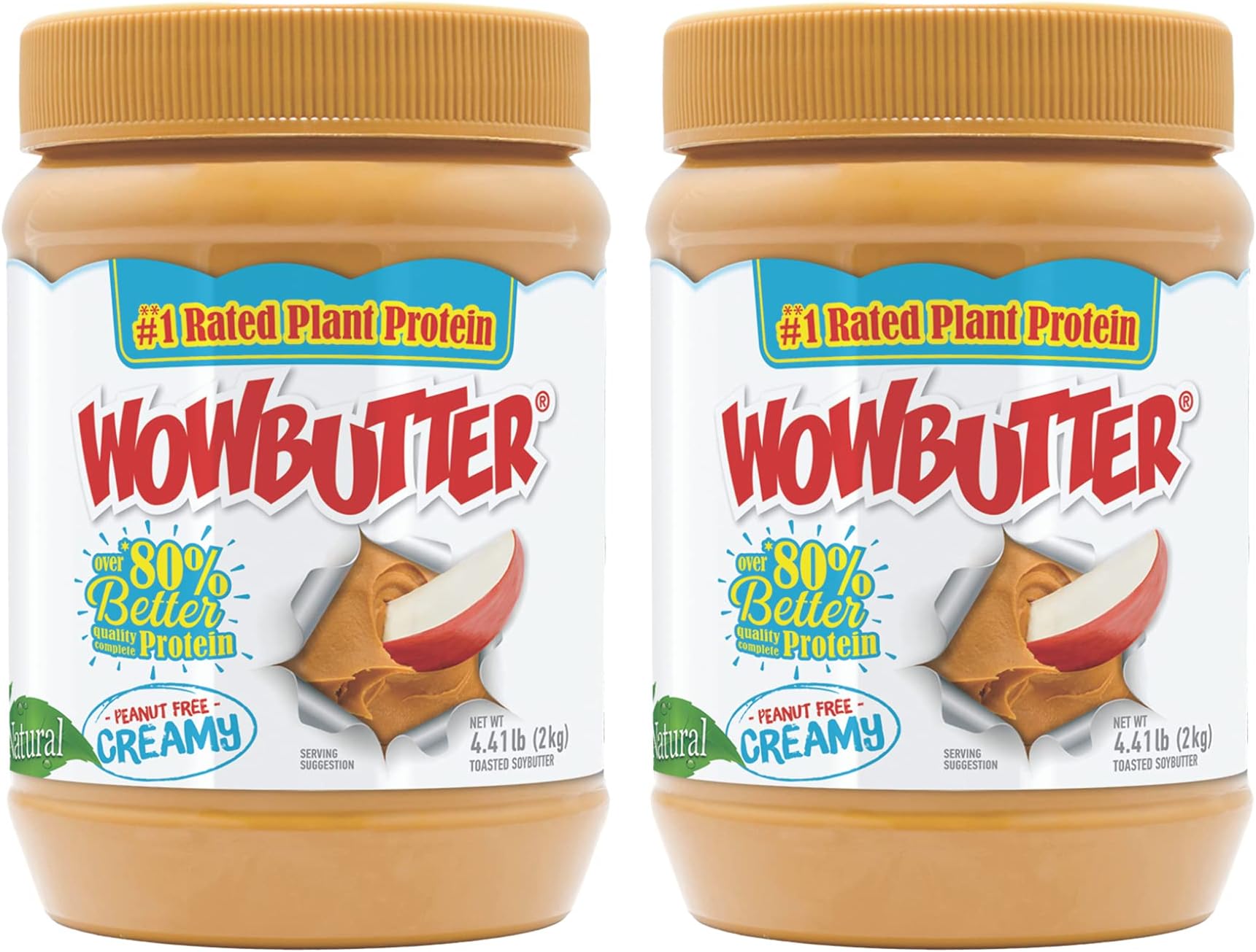 Natural Peanut Free Creamy 4.4lb Jars, 2 Pack