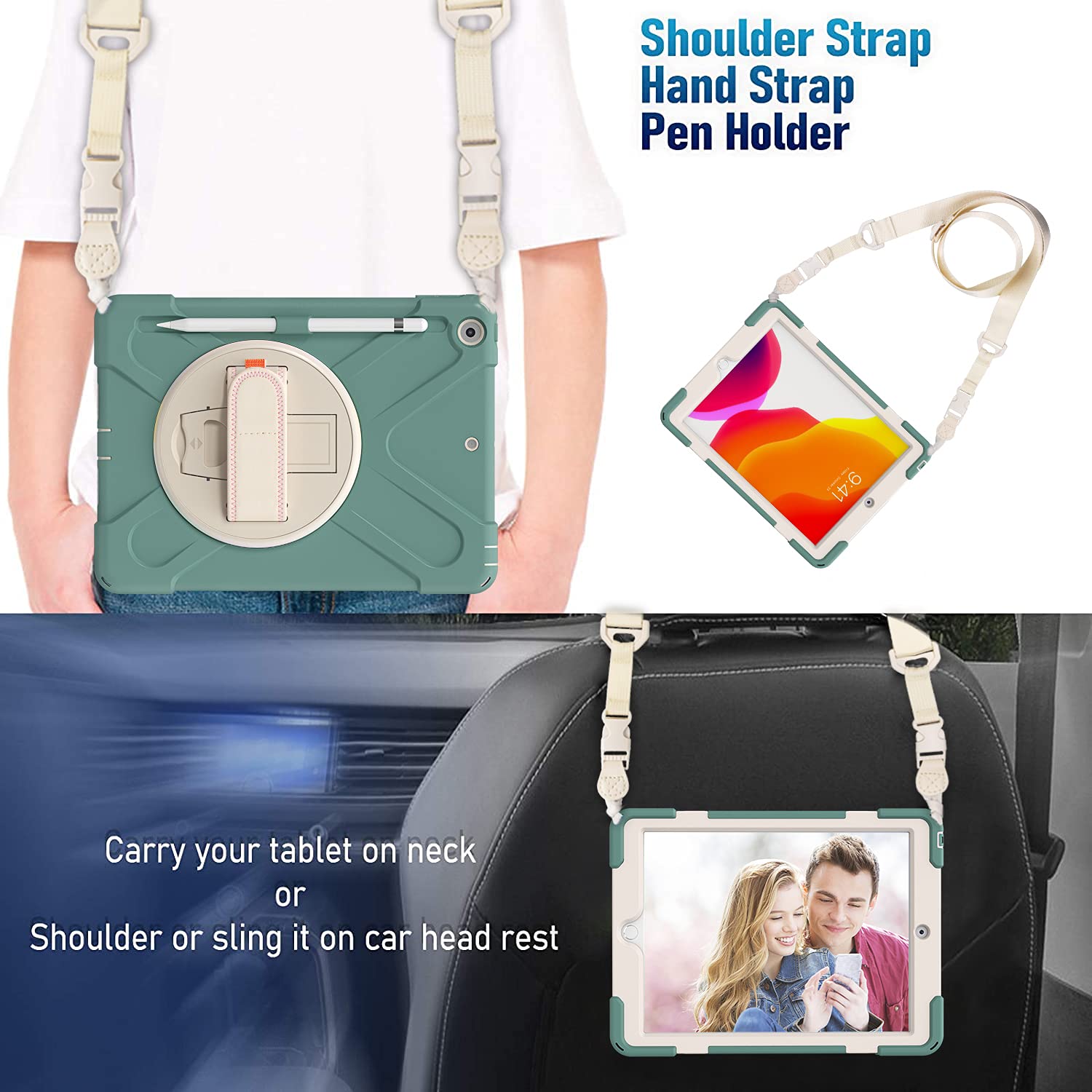 Cover IPad 10.2 Schiuma EVA Custodia Antiurto In Schiuma EVA Per IPad 7a, 8a, 9a Generazione 10.2" - Con Manico E Stand Pad Xbox