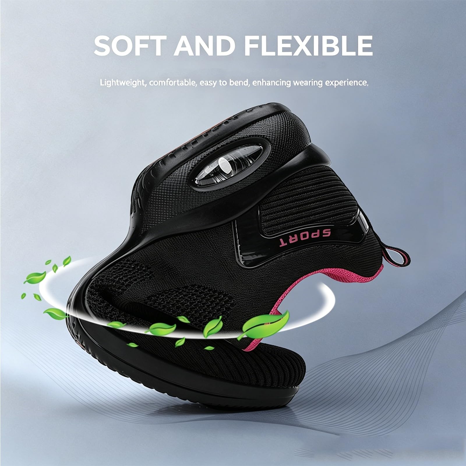 Zapatos de Baile Jazz Mujer Transpirable Zapatillas de Baile Zumba Ligeros para Latino Moderno Tap Presentaciones