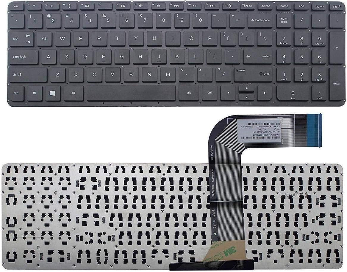 Original New Laptop Replacement US Black Keyboard for HP 765806-001 762529-001 9Z.N9HSQ.701