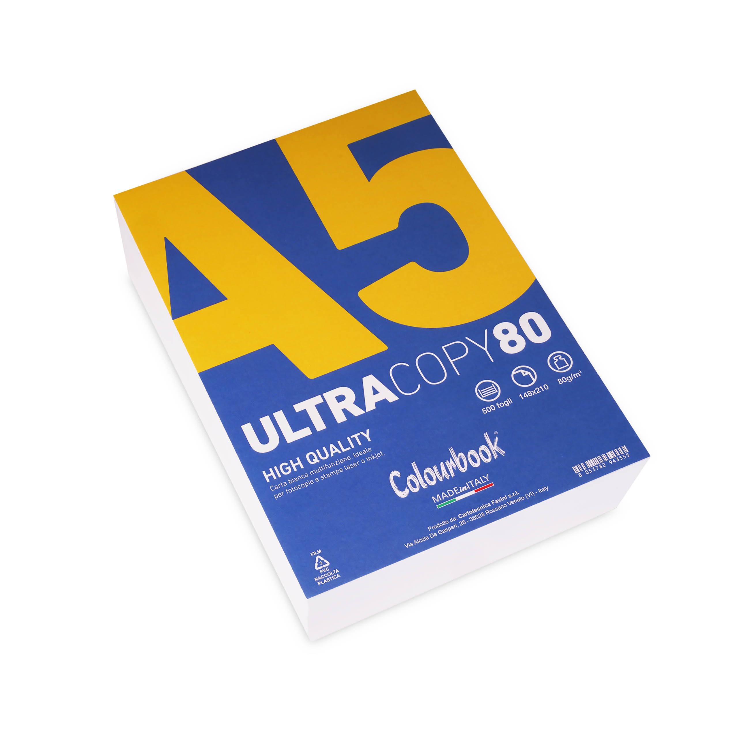 Colourbook UltraCopy80 Papier A3 80g/m² - Ramette De 500 Feuilles Multifonction Pour Impression Et Copie