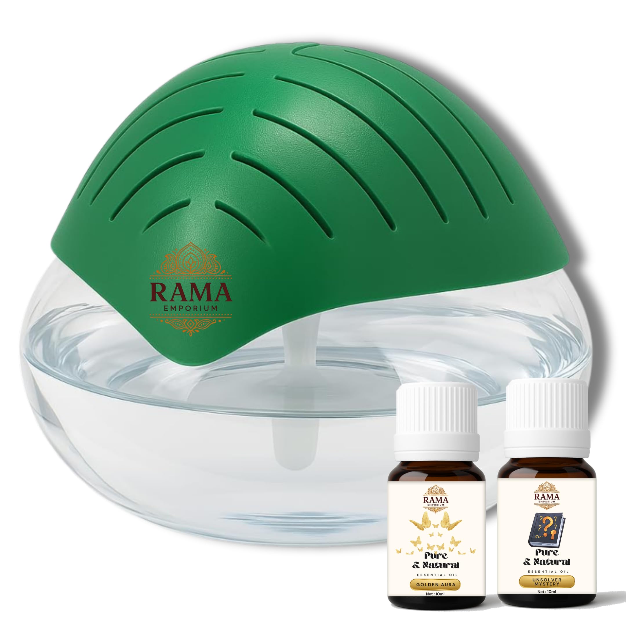 Rama Emporium Portable Air Purifier & Aroma Diffuser - Includes Free Fragrance Oil – 1.5L Room Humidifier Revitalizer for Home & Office – Removes Dust, Purifies Air & Spreads Fragrance (Green)-image-17