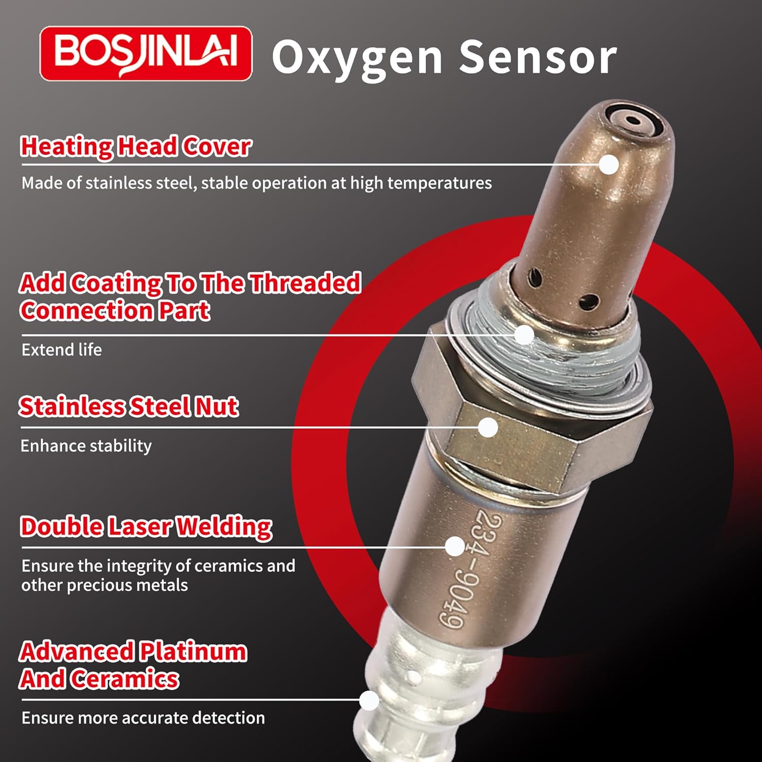 O2 Oxygen Sensor Upstream for Lexus RX350 ES350 3.5L 2007-2011, for Toyota Sienna Solara Camry for RAV4 2.4L 3.5L 2003-2012, for Scion XB 2.4L 2008-2015 1Pc