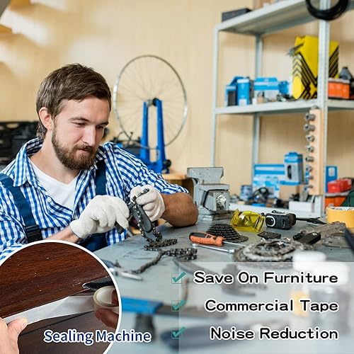 Miniatura 7 de DOSTATNI Cinta deslizante de 2 rollos para cajones cinta de baja fricción cinta transparente resistente a la abrasión para reparación de cajones