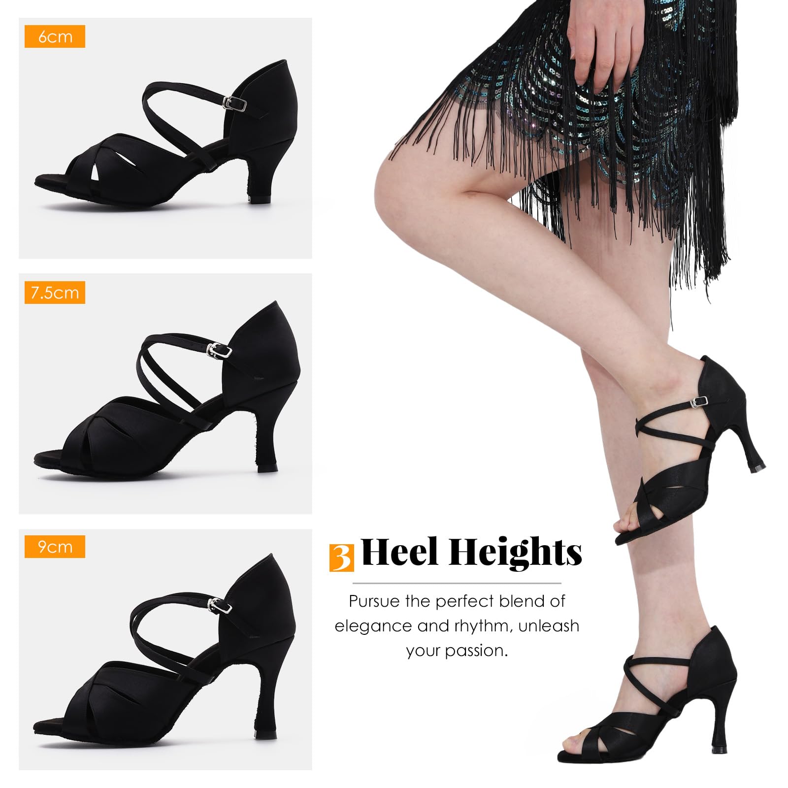 Scarpe da Ballo Donna Latino Professionali per Ragazze Salsa Ballroom Professionali Scarpe