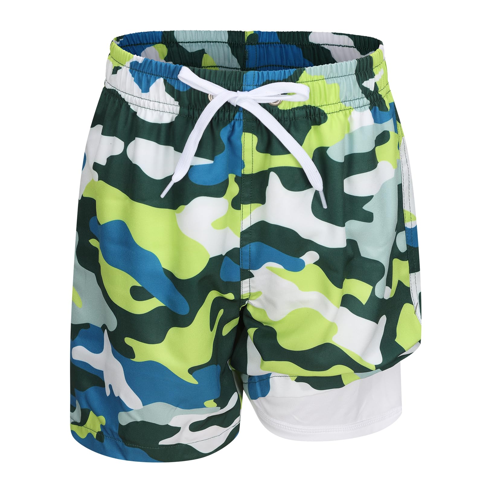 Aisyee Badehose Jungen Kinder Badeshorts Schnell Trocknende Boardshorts Kompression Liner Strand Shorts 3-16 Jahre
