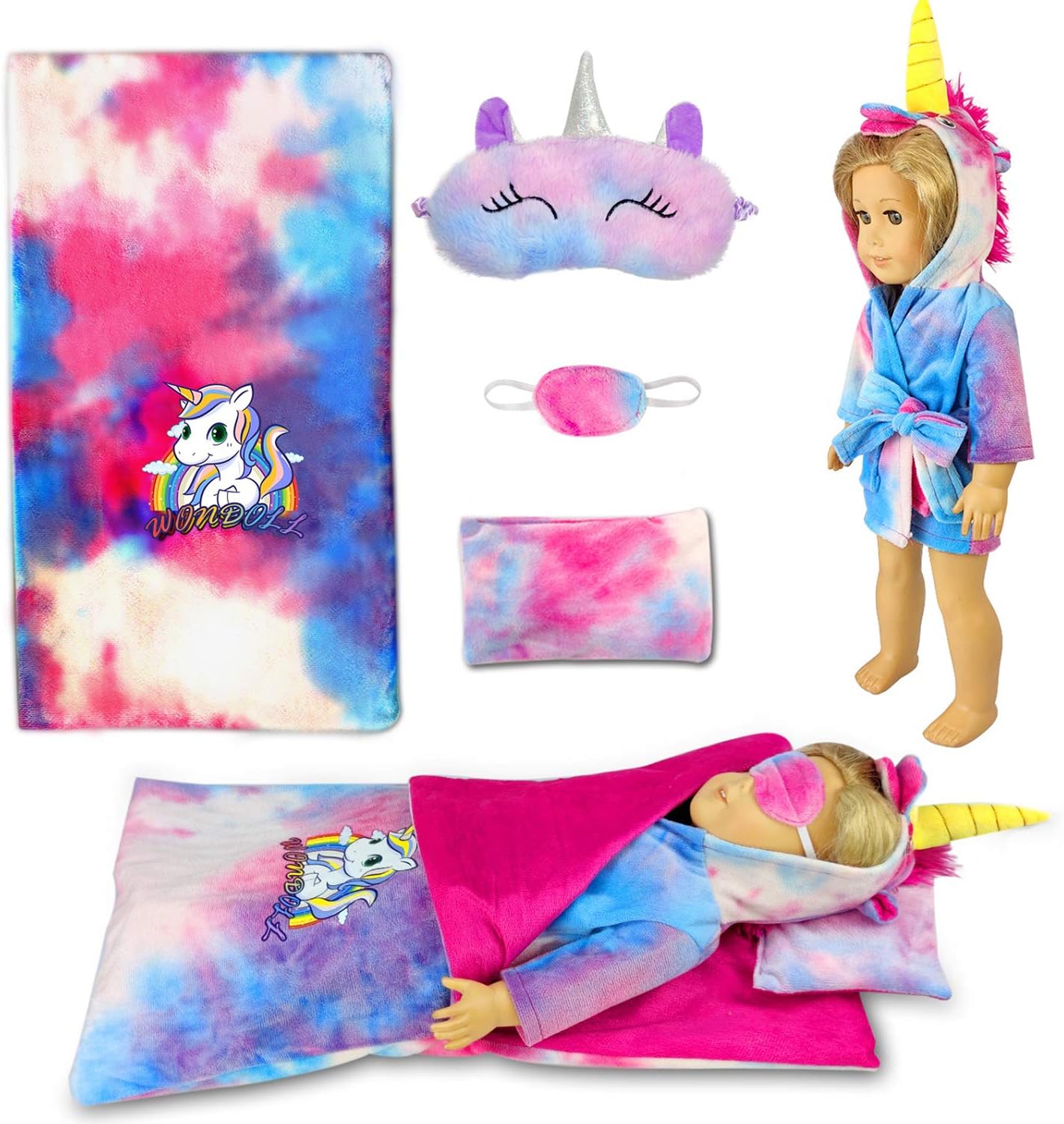 18-inch Unicorn Pajama Doll Clothes Sleeping Bag Ghana Ubuy