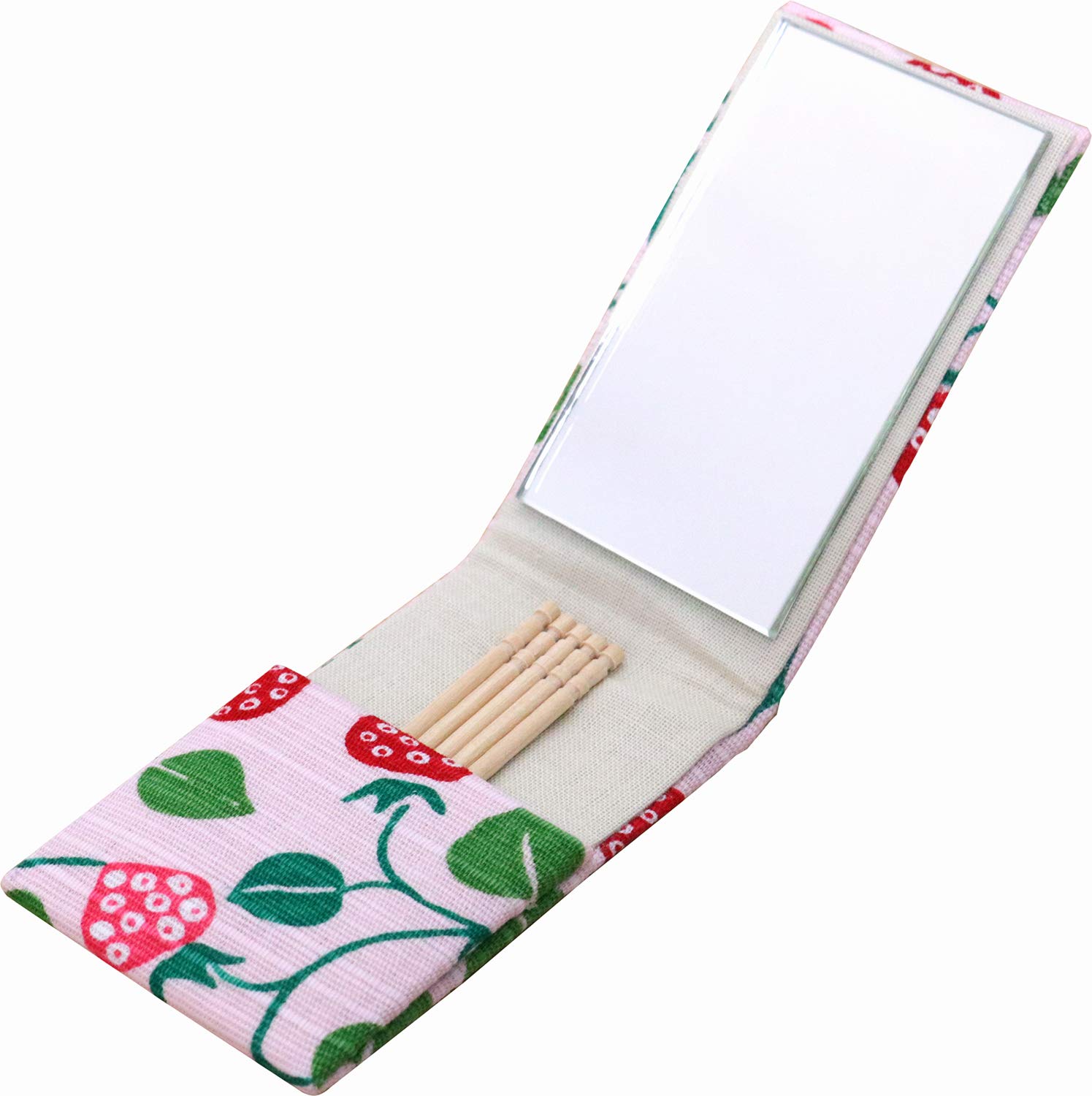 Kyoyu Folding Hand Mirror with Toothpick
