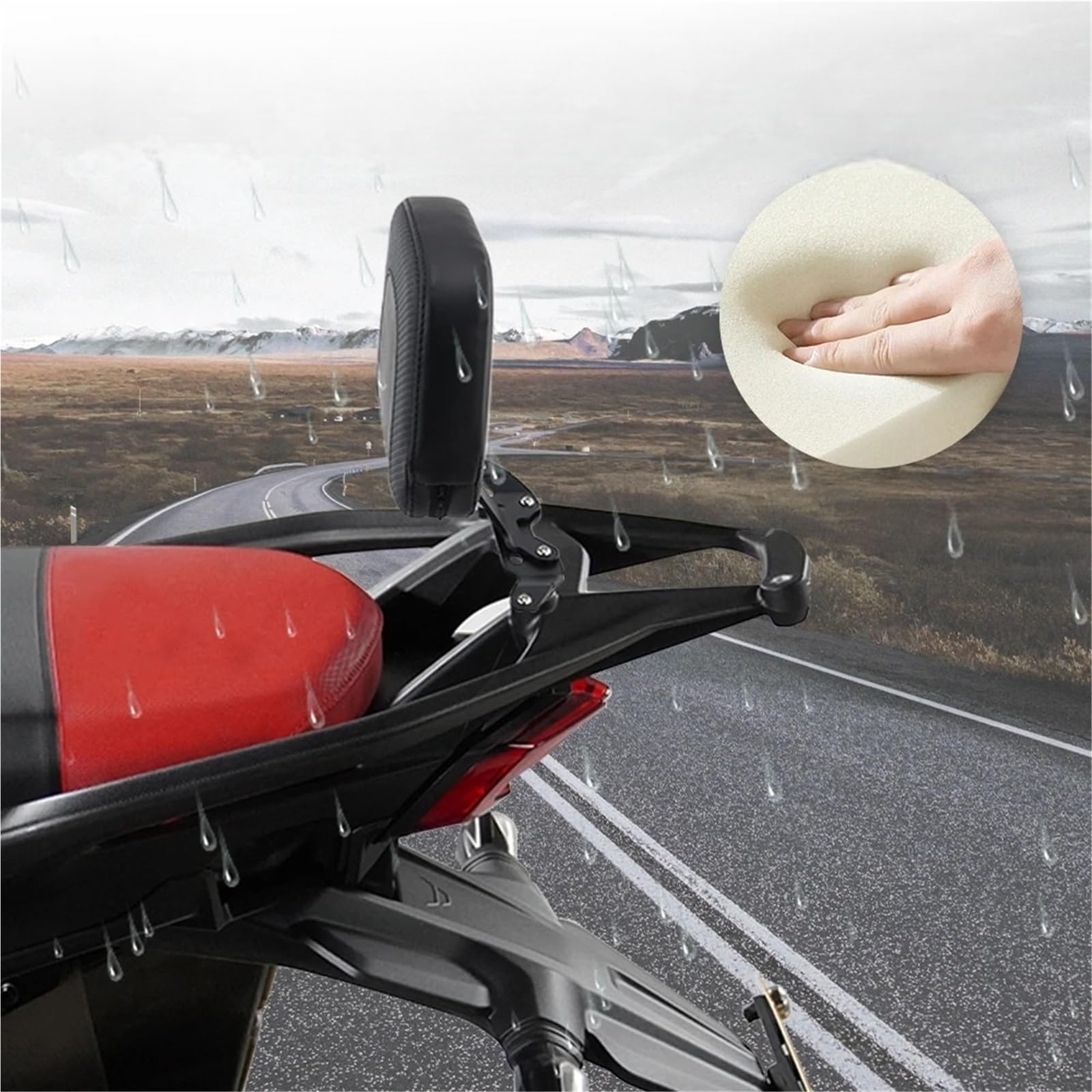 Oparcie motocyklowe Pasuje Do Du&cati Multistrada V4 V4S 2021-2024 RS Pikes Peak Z Poduszką Oparcie Pasażera Motocykla