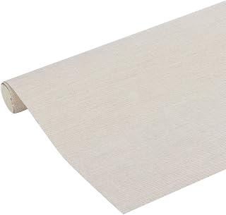 BENECREAT 29.5x15.7 Inch Book Bingding Cloth, Natural Linen Surface Paper Backed Bookcover Bookbinding Cloth for Book Album Binding Scrapbooking, Burlywood Blend