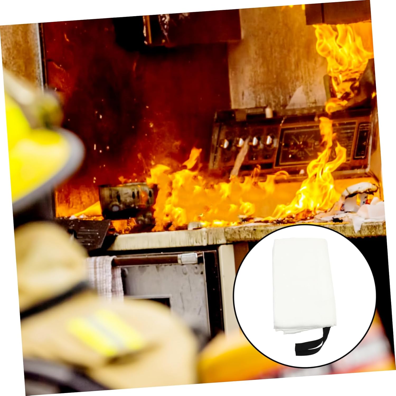 Fire Suppression Blanket Multi-Functional Heat Insulation Fire Blanket for Home Car and Outdoor Safety Lightweight and Portable