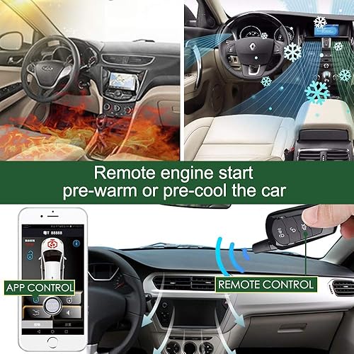 Miniatura 2 de Arranque remoto universal para automóvil sin llave, arranque de motor de una llave para llave remota o control telefónico