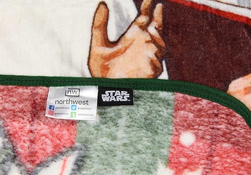 Miniatura 2 de NORTHWEST Star Wars Holiday Chorus Carolers - Manta de felpa de 46 x 60 pulgadas (46.1 in x 59.8 in)