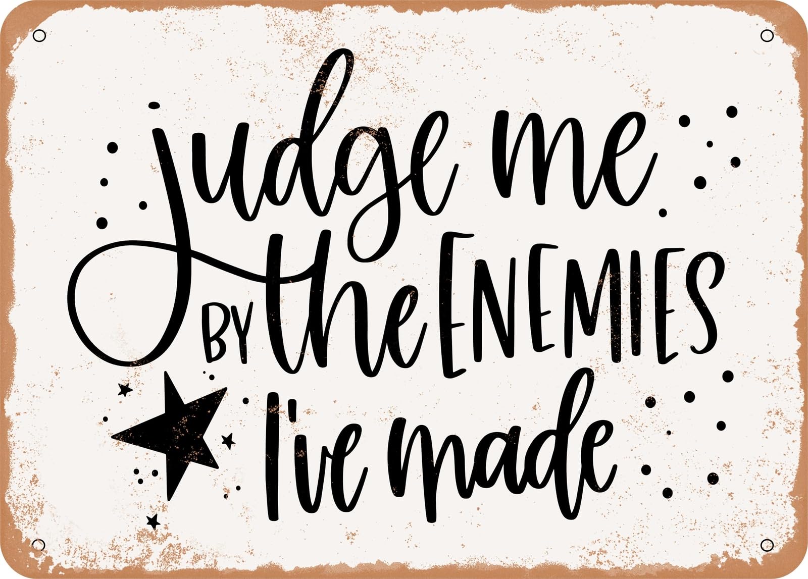 Metal Sign - Judge Me - Vintage Rusty Look Sign home decor