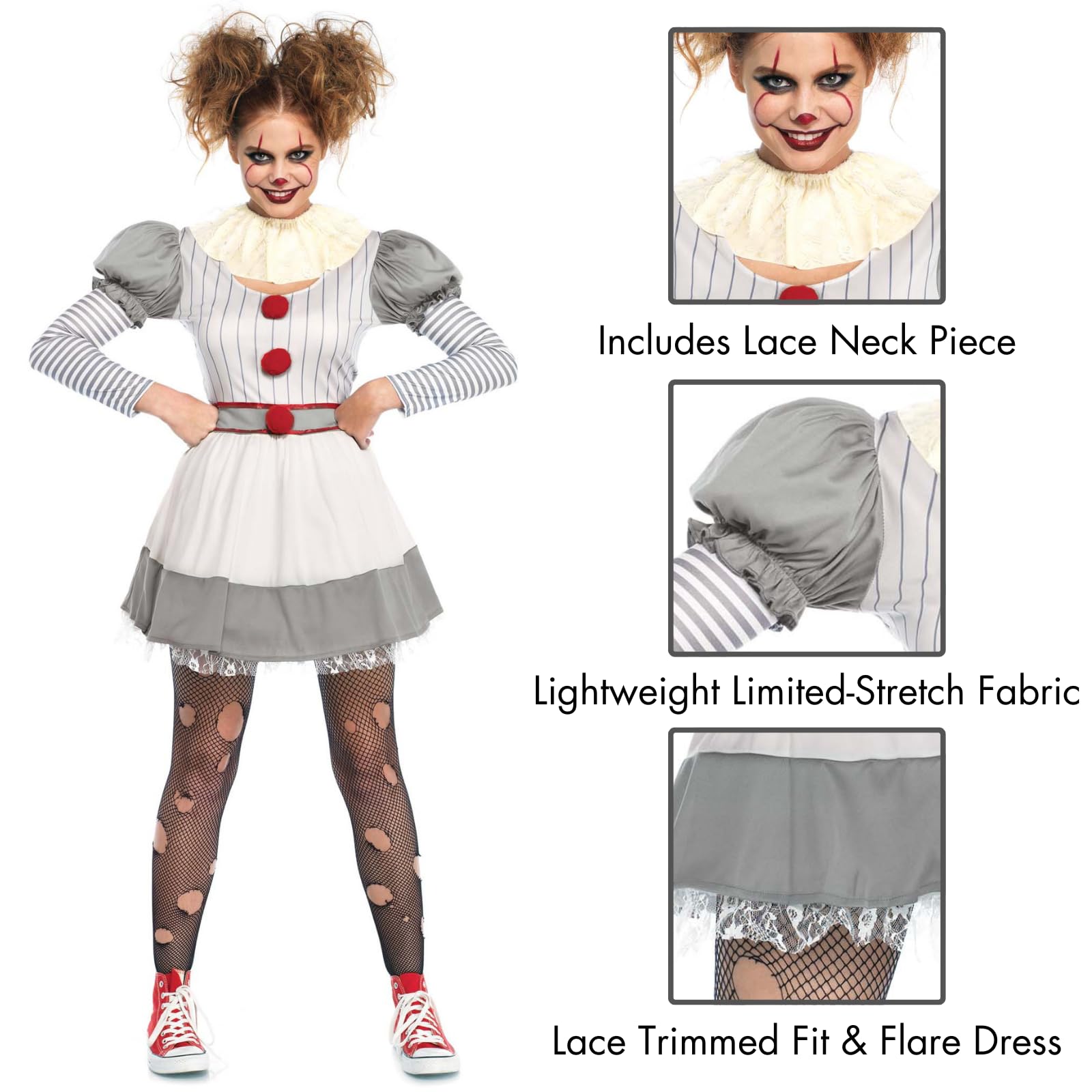 Leg Avenue Damski kapelusz Panama Creepy Clown