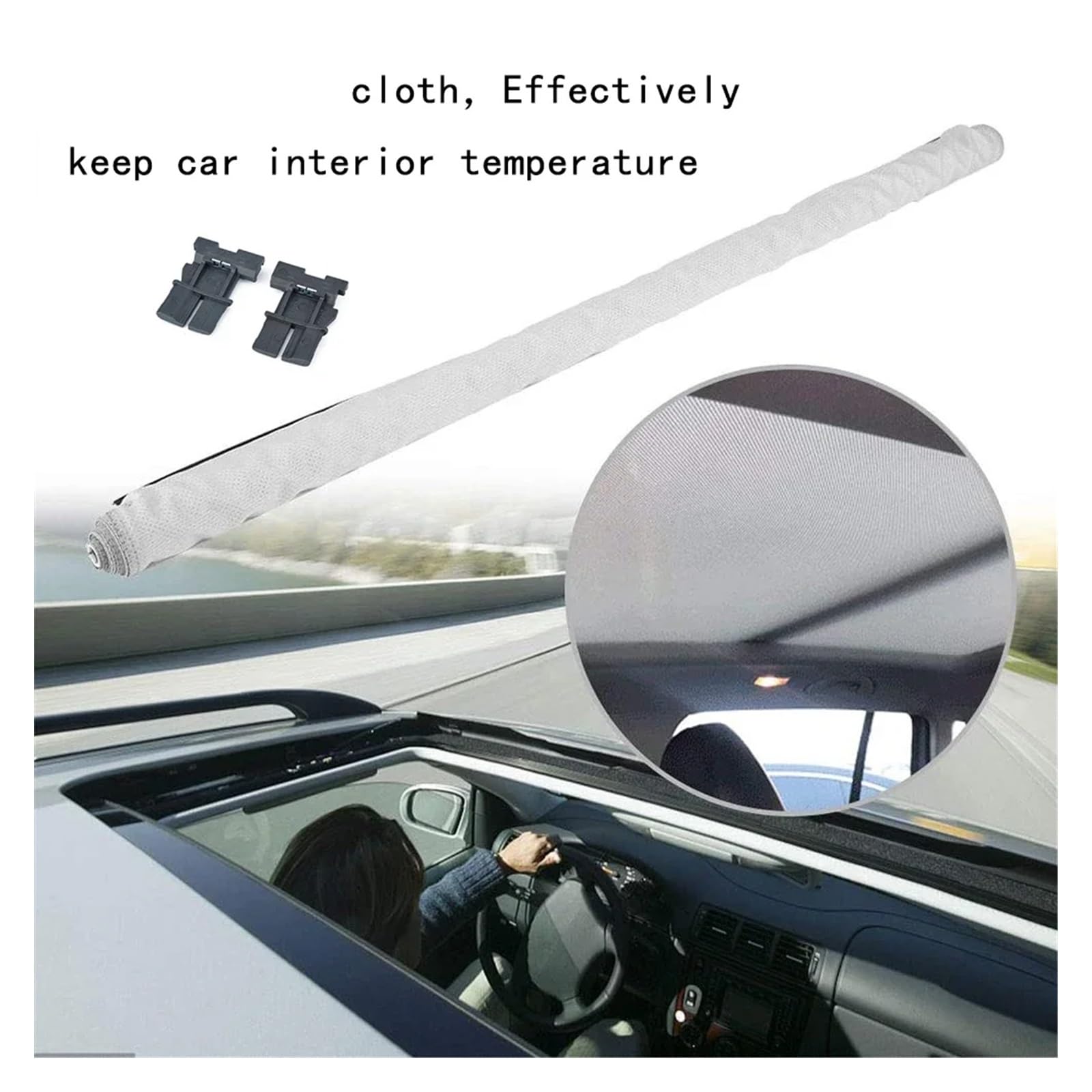Rideau Pare-soleil Panoramique Pour Toit Ouvrant VW Tiguan 2008-2017 & Passat Variant 2011-2015