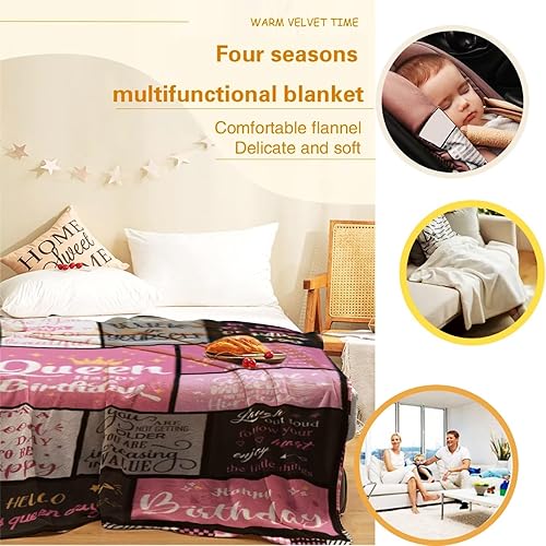 Miniatura 2 de Regalos de cumpleaños número 40 para mujer, manta de 50 x 60 pulgadas, regalos únicos para mujeres de 40 años, regalos divertidos para 40