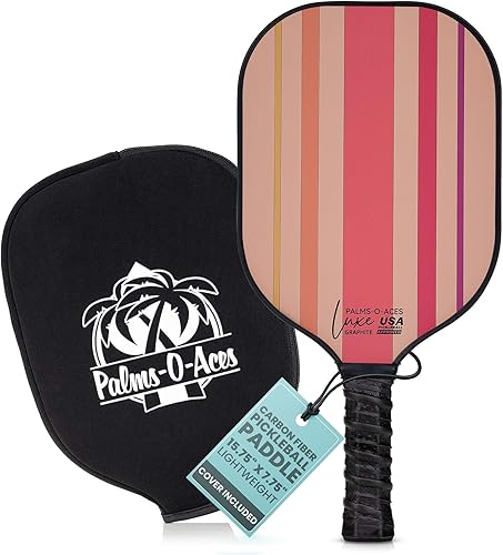 Miniatura 16 de Carbon Fiber Pickleball Paddles – Lightweight, Durable Pickleball Racket - Toray 700 Carbon Pickleball Paddle - Enhanced Spin Texture Pickleball Las