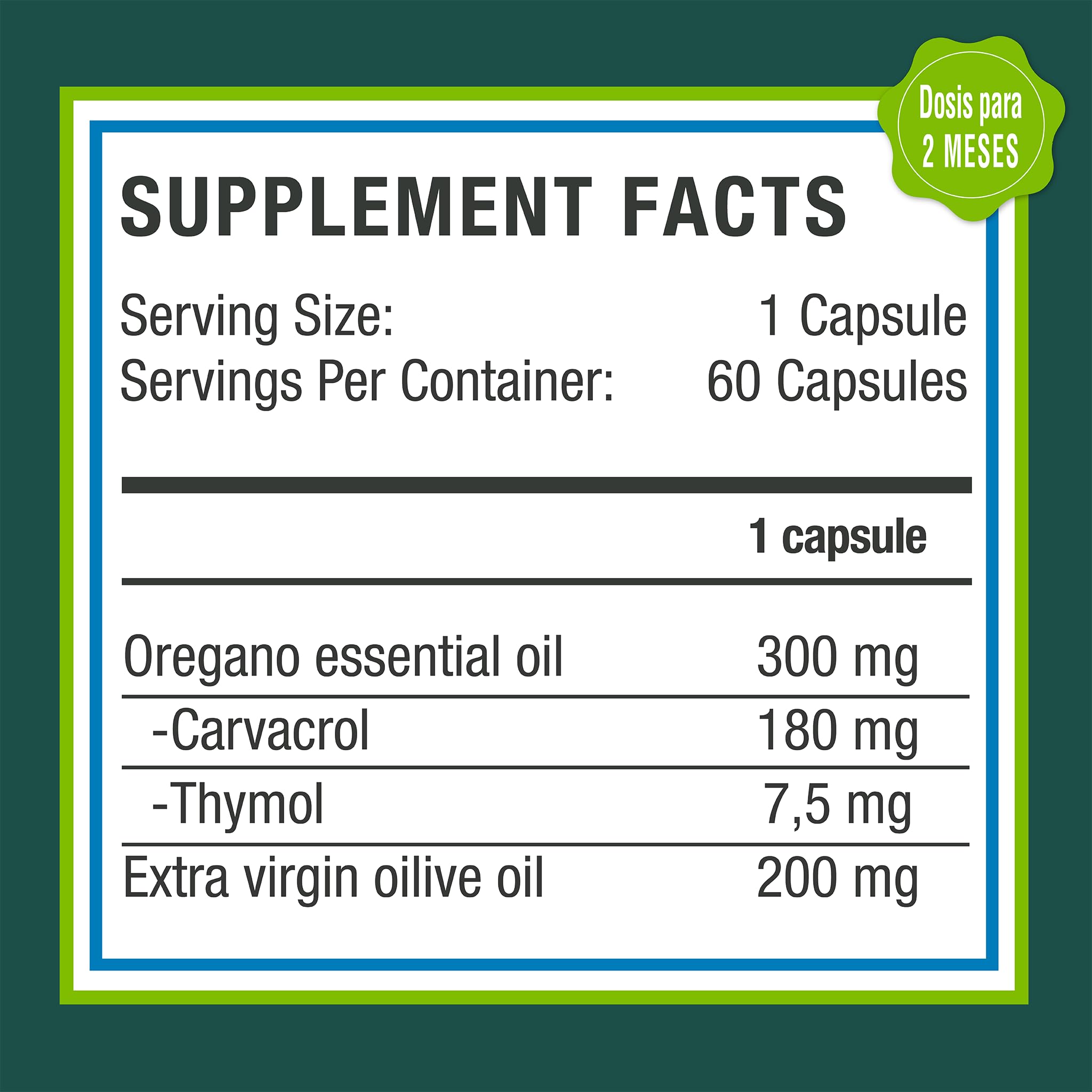 Adaptoheal Aceite de Orégano Silvestre - 60 Cápsulas Blandas con Aceite de Oliva Virgen Extra - Apoyo al Sistema Inmunitario y Bienestar Digestivo - Vegano y Sin Gluten - Dosis para 2 meses