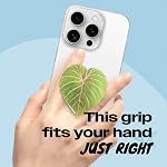 Support de poignée de téléphone en acrylique tropical mignon - Support de téléphone collapsible avec adhésif collant pour smartphones & Comprimés : Poignée sécurisée & Fonction Kickstand (Gloriosum)