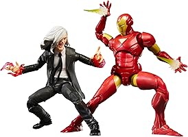 Marvel Legends Series Iron Man (Extremis) & Marvel’s Mandarin, Avengers Comics Collectible 6-Inch Action Figures (Amazon...