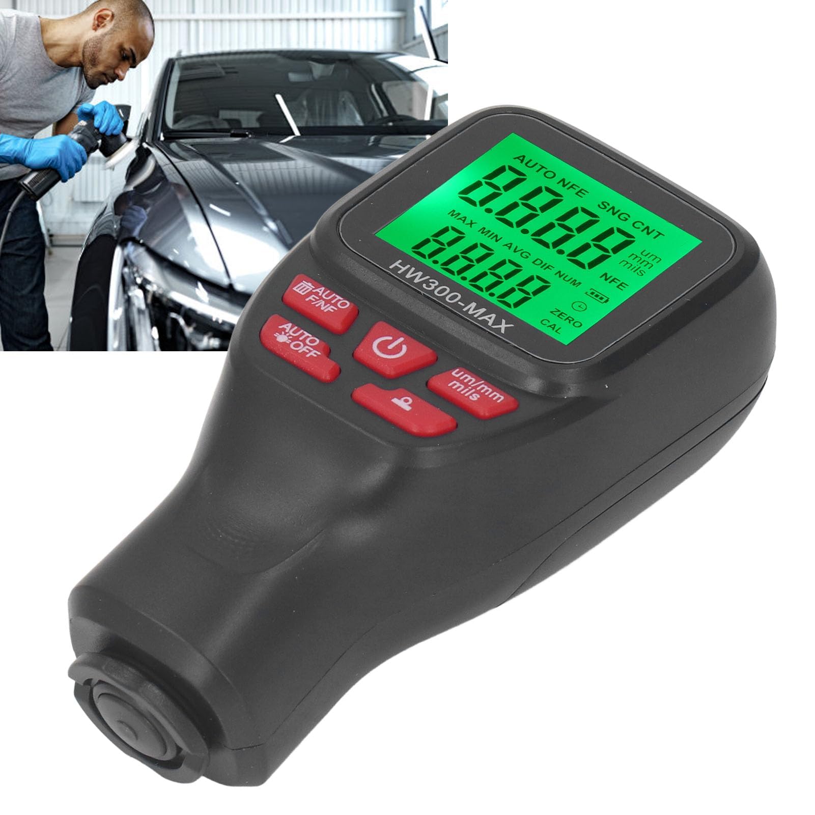 Coating Thickness Tester High Accuracy Efficient Auto Power Off Paint Thickness Gauge for Cars