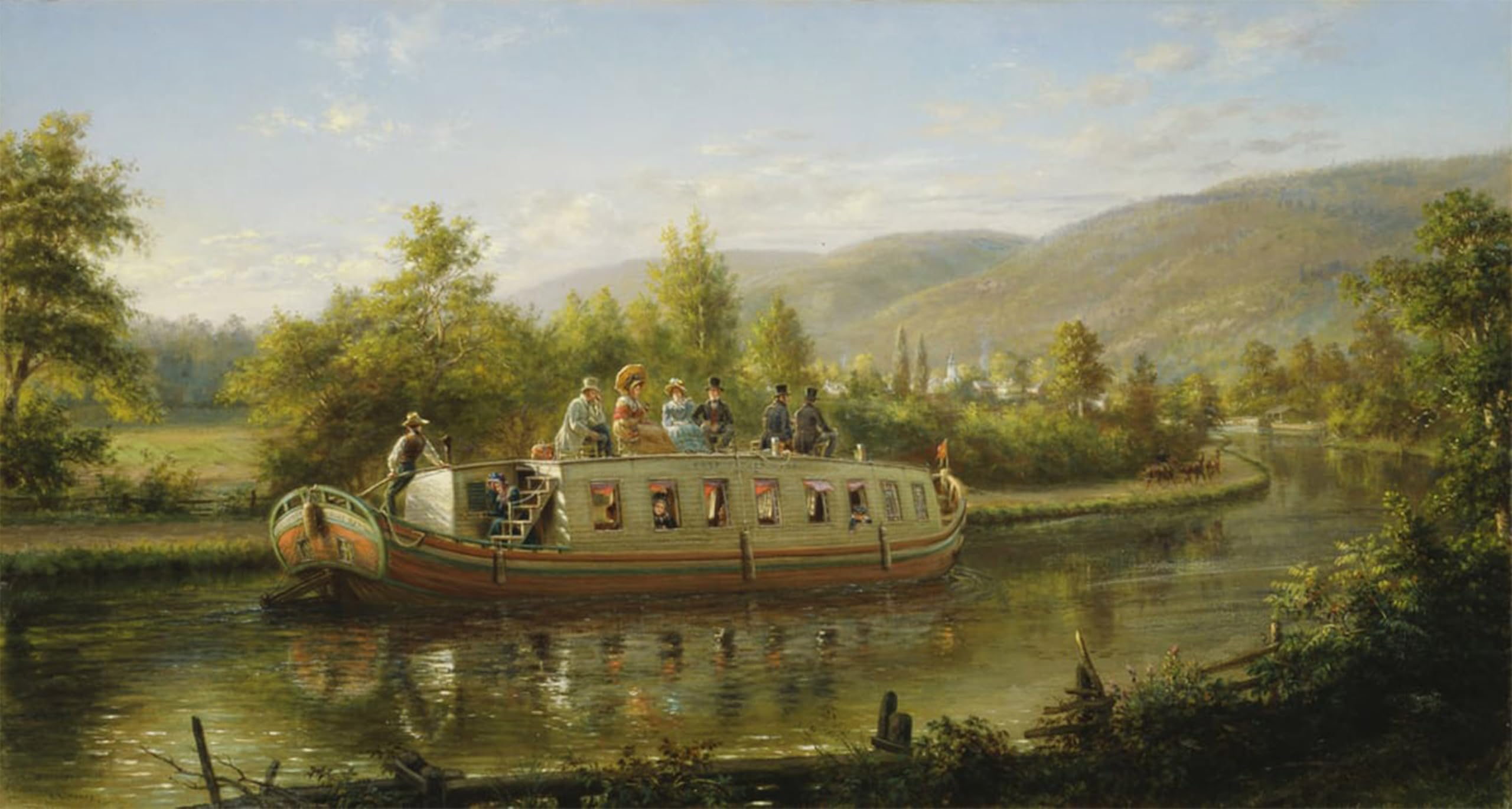 ARTXLXXBN Famous Painting Art Wall Decor Abstract Art Picture Early Days of Rapid Transit by Edward Lamson Henry Animal Pictures for Home Decor 60x90cm