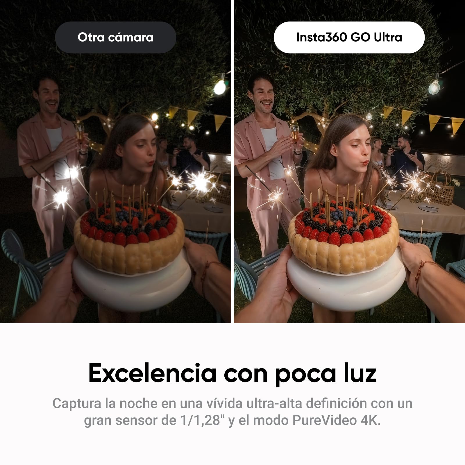 Insta360 GO Ultra Paquete de Ciclismo Negro Medianoche- Pequeña cámara 4K Manos Libres, Ligera y Portable, Excelencia con Poca luz, Montaje polivalente, FlowState, 200 min de batería, Bici