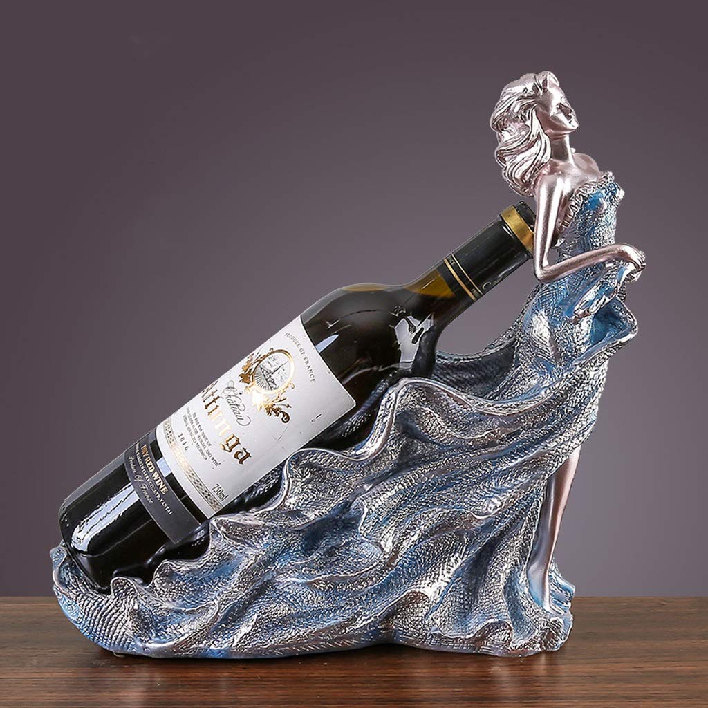 thuisbar wijnrek Wijnfles Houder Creatieve Statue Hars Wijnfles Rack Handgemaakte Tafelblad Wijnrek Bar Cabinet Decoratie Gift voor thuis keuken eetkamer