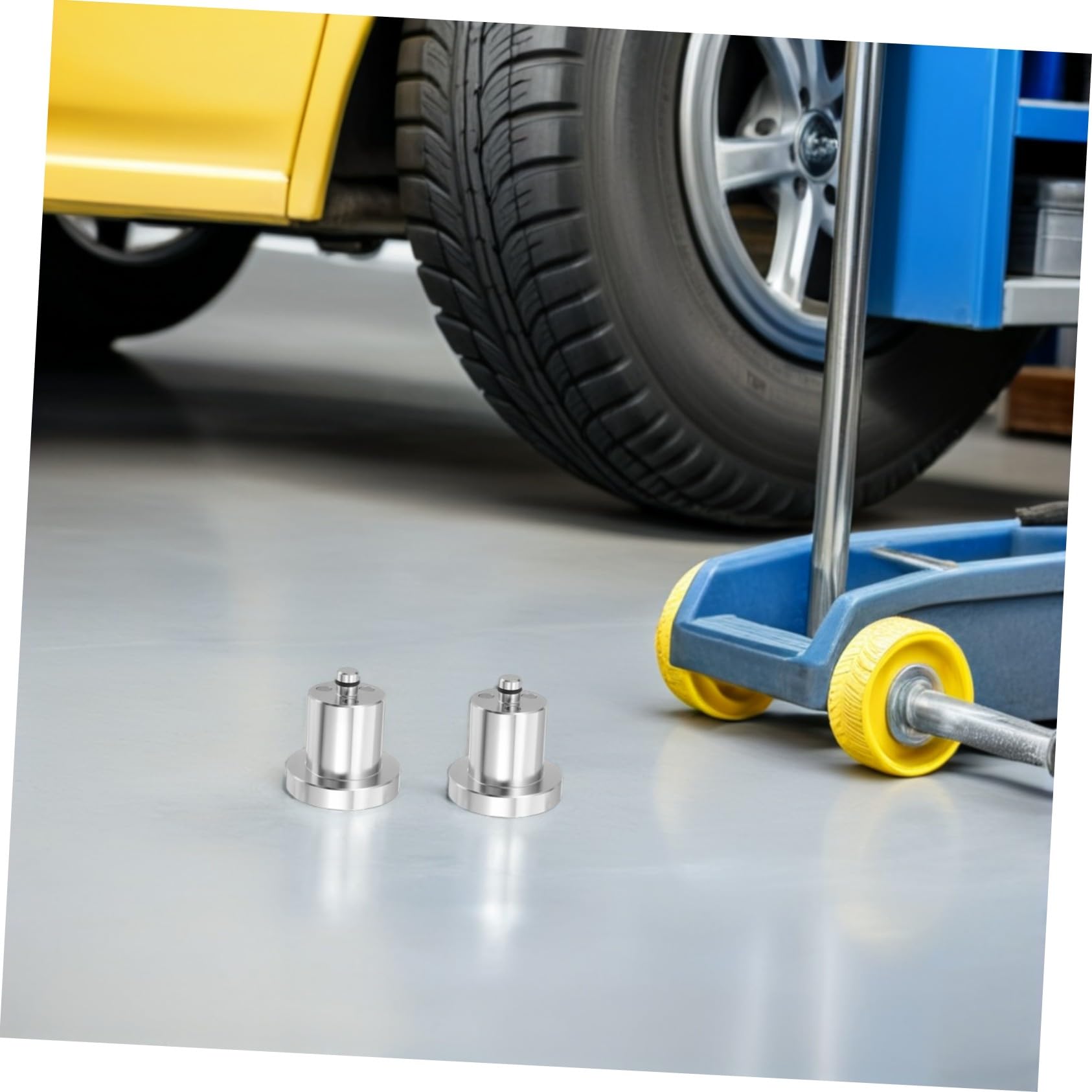 Alipis 4stücke Wagenheberauflage aus Aluminium Hebepunktadapter für Hydraulikwagenheber Rutschfeste Auflagen für Wagenheber Hebebühnenauflage für Kfz-werkzeuge Hebebühnenauflagen für Fahr