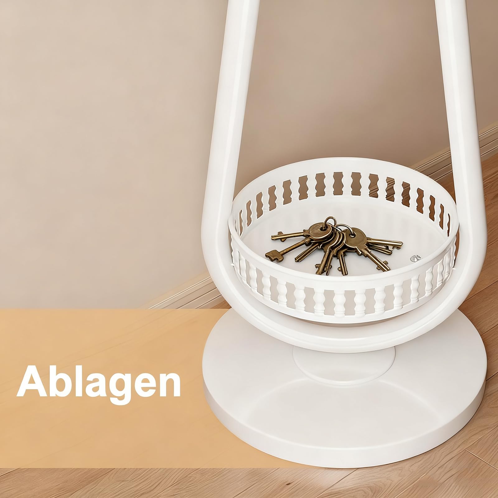 Baumförmiger Garderobenständer mit 1 Ablagen, Geweihförmiger Kleiderständer, Kohlenstoffstahl, 12 Haken, Jackenständer, Hanger Stand, Lackiert, Garderobenständer Stabil (Schwarz)