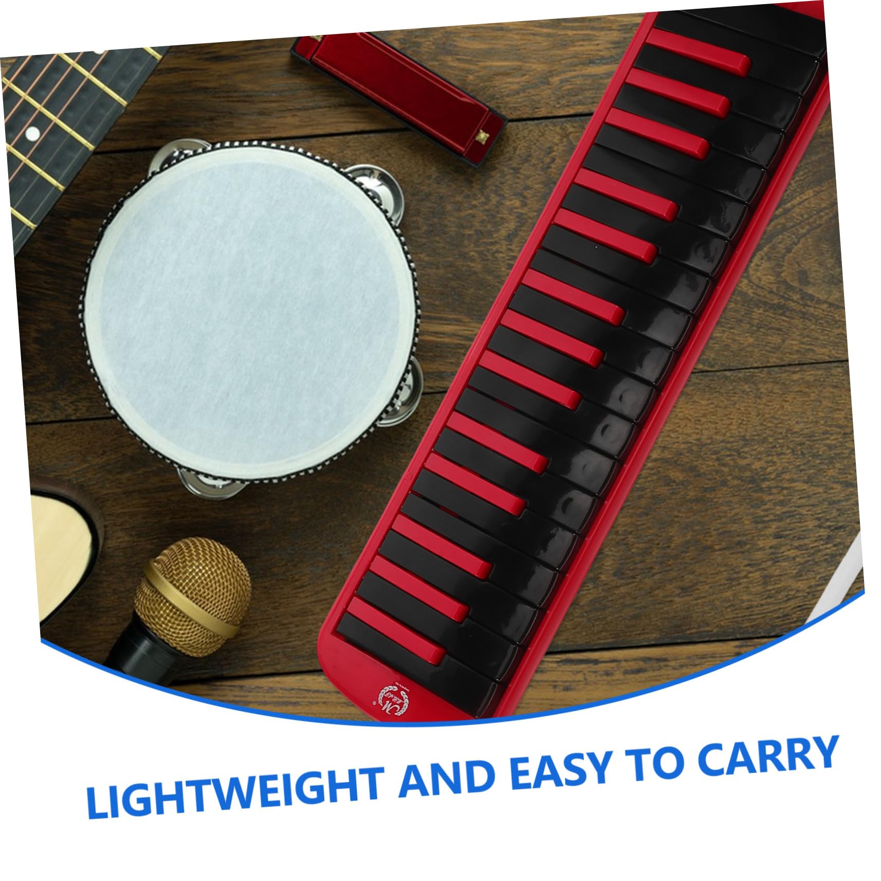Cabilock Melódica y Estuche Eva con Teclado de Piano de 32 Teclas con Boquilla Instrumento Musical de Viento Ligero Tubos para Principiantes y Adultos