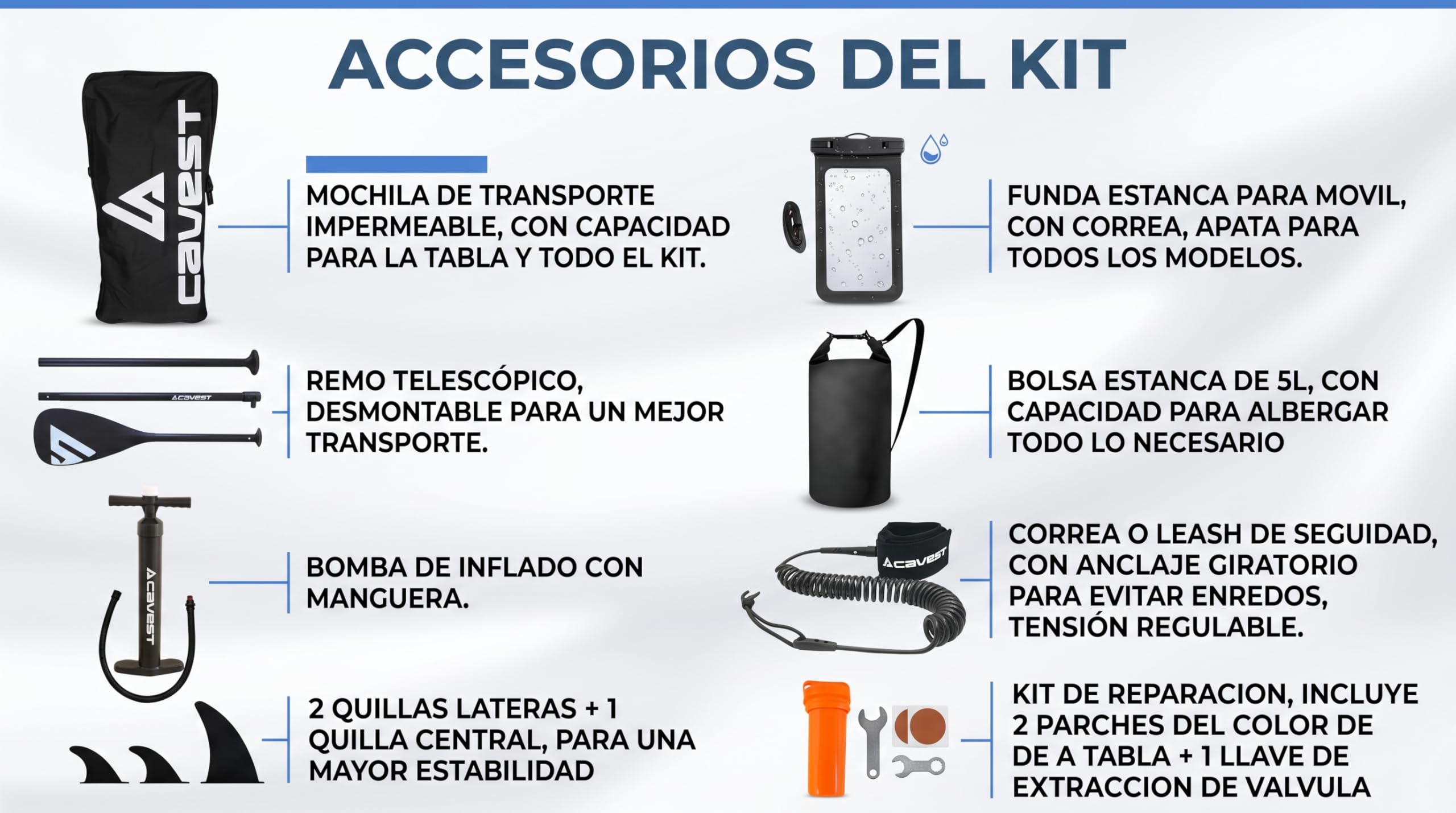Tabla Paddle Surf Hinchable con Todos Accesorios incluidos, para Adultos y niños. Alta Estabilidad. Stand up Paddle Board Sup. Resistente.