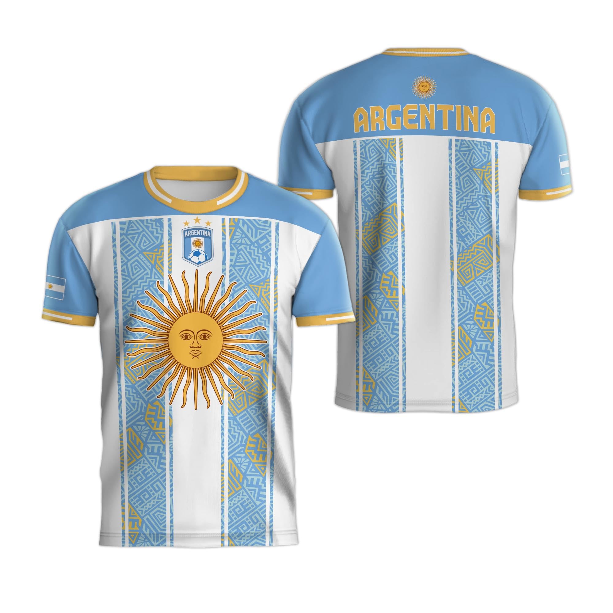 Yupify Argentina Soccer Jersey for Men, Men's Argentina Soccer Shirt 1 (XL)