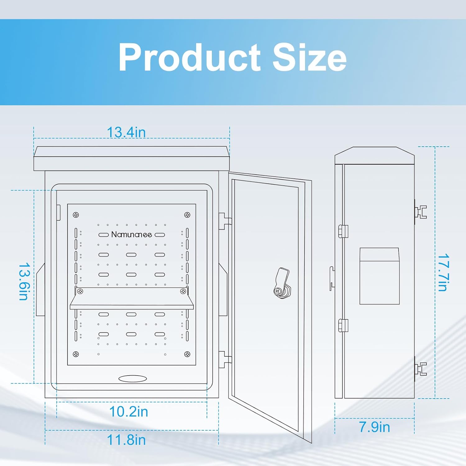 Outdoor Electrical Box, Cold-Rolled Steel Plate, Aluminum Alloy Back Beam, On
