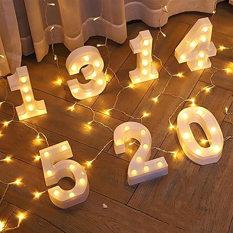 Amazon Co Jp プ ナイトランプ クリエイティブな輝く0 9デジタル番号のレターナイトライトクリスマスの結婚式の誕生日パーティーの装飾 電池で動く Color 9 Emitting Color 2mm Diy 工具 ガーデン