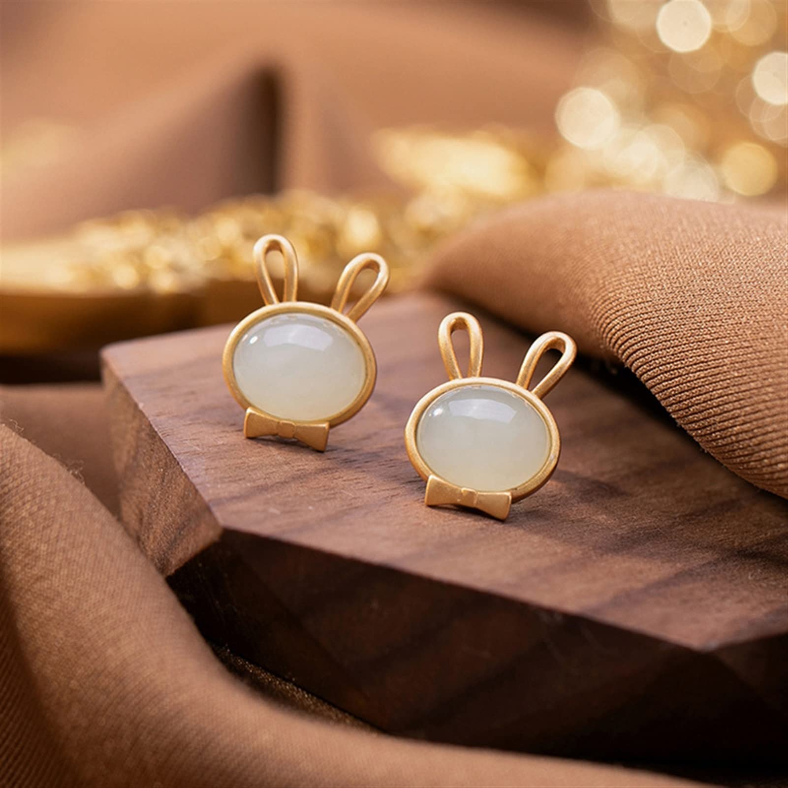 Pendientes de plata S925 chapados en oro, bonitos pendientes de mujer, joyas para novia